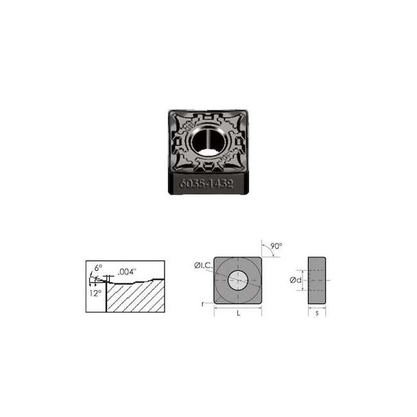 Hhip SNMG-433-DF Black Diamond Coated Carbide Insert 6035-1433 Pack of 2