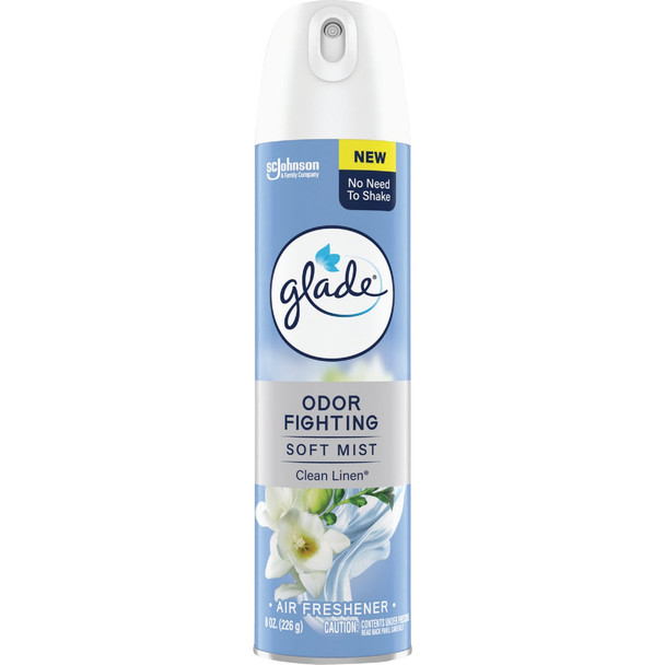 Glade 2X Fragrance 7.3 Oz. Clean Linen Spray Air Freshener 474