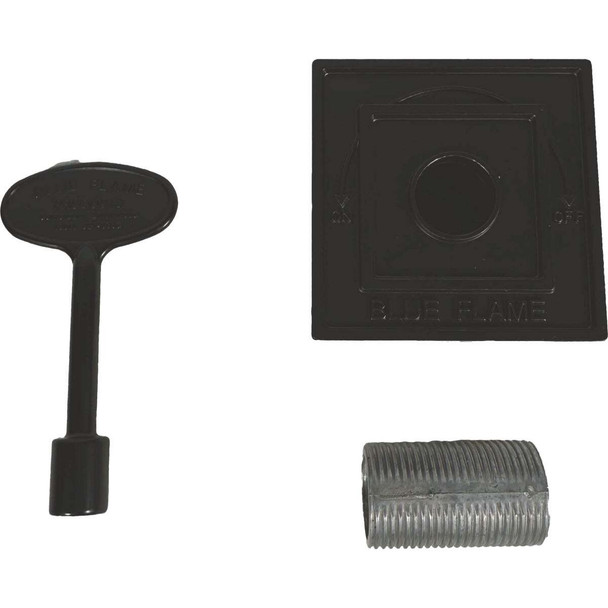 Blue Flame Floorplate & Key Black BF.DKS.0505