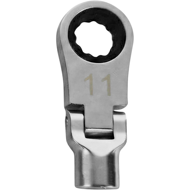 11 MM DUAL DRIVE FLEX RATCHETING ATTACHMENT - 1/4'' SQ. DR. DDFRA411