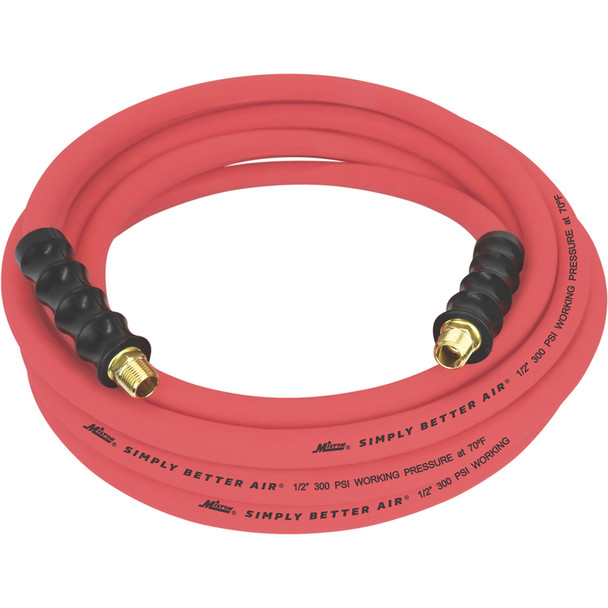 ULR Ultra Lightweight Rubber Hose, 1/2" ID x 25 ft., 3/8" MNPT ULR122538