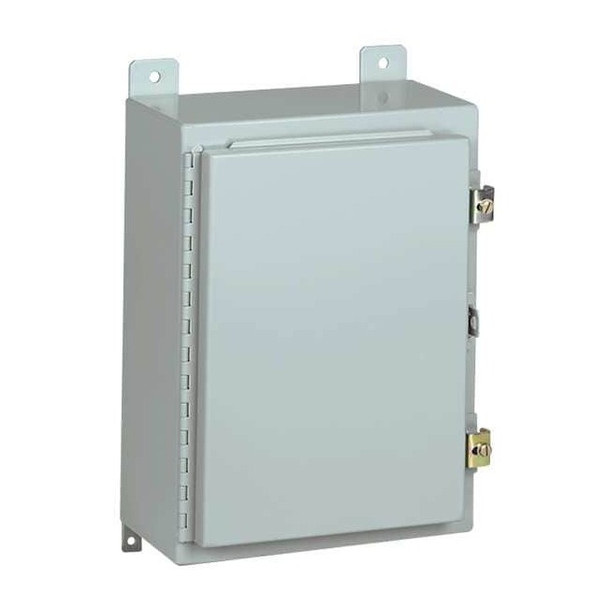 Padlockable Hasp Electrical Enclosures, 16 in H, 8 in D, 12 in W, 12, 13, Steel