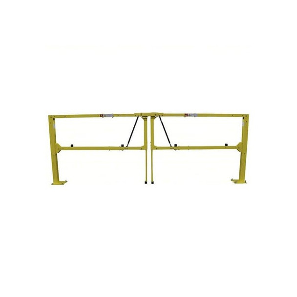 Edgesafe Paired Gate,108"to168"Adj.Opening,Yellow ESGDBL-120-PCY