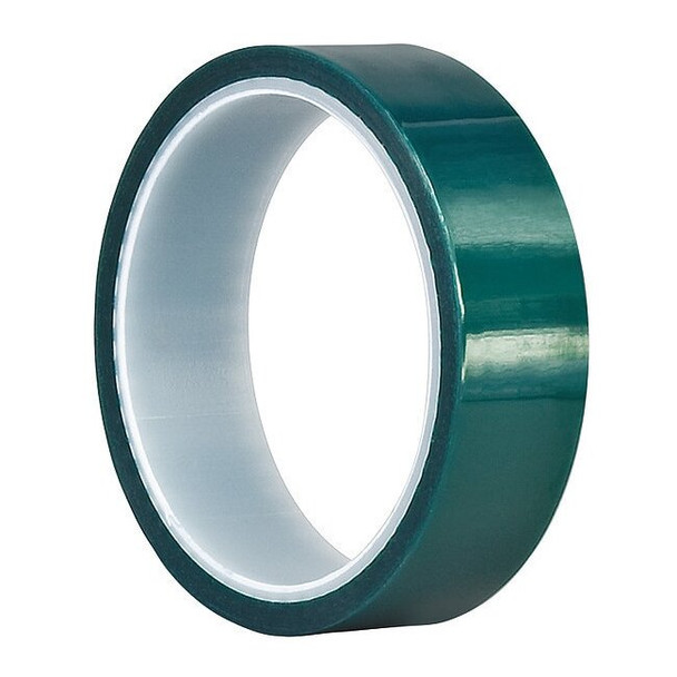 3m Film Tape, 1 1/2 in W x 18 yd L, 3.2 mil Thick, Green, Silicone Adhesive 8992