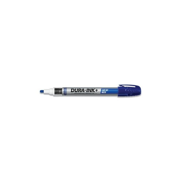 Dura-Ink®+ Easy Off Detergent marker, Blue, Permanent Ink Marker Pack of 12