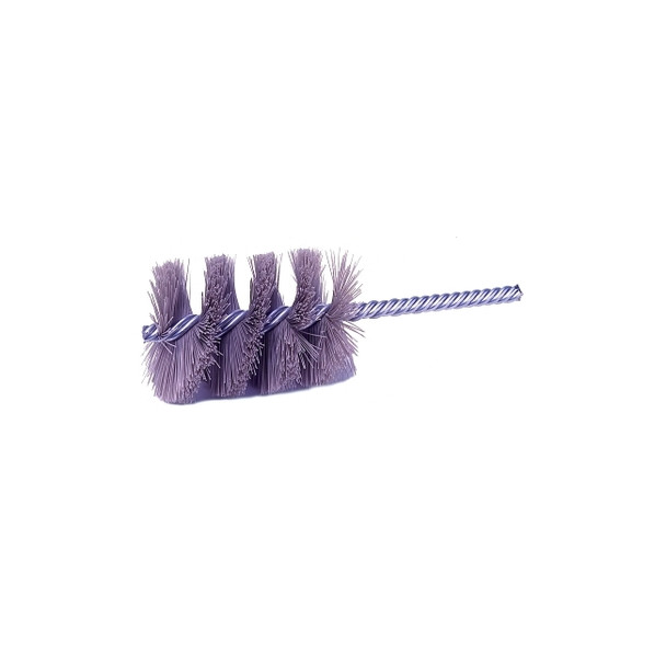 Nylox® Tube Brush, 1 in Dia., Double Spiral, .022 in Crimped Nylon Fill, 2-1/2 in Brush L Pack of 10