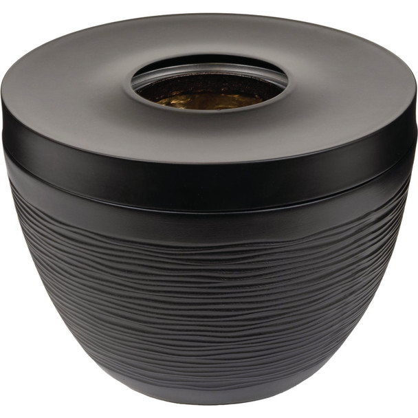 Sterno Small Onyx & Ivory with Black Lid Tabletop Fire Pit 73066
