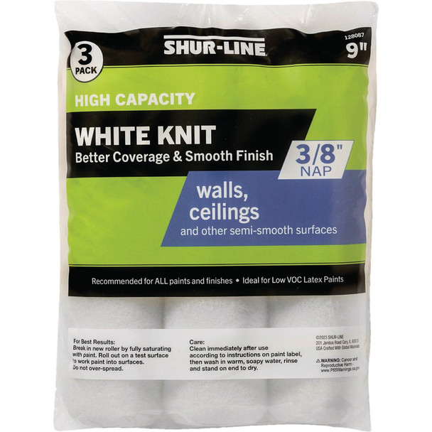 Shur-Line 9 In. x 3/8 In. Knit Fabric Roller Cover 30012403