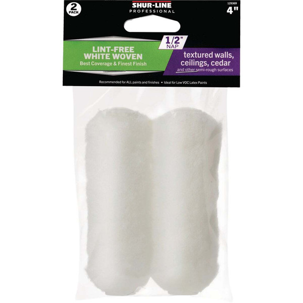 Shur-Line Best 4 In. x 1/2 In. Woven Roller Cover (2-Pack) 30021005
