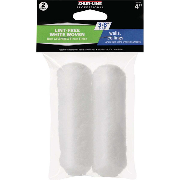 Shur-Line Best 4 In. x 3/8 In. Mini Woven Roller Cover (2-Pack) 30021003