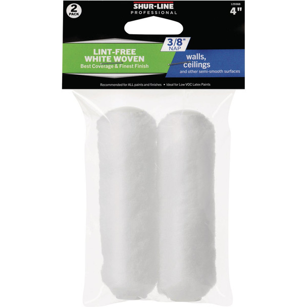 Shur-Line Best 4 In. x 3/8 In. Mini Woven Roller Cover (2-Pack) 30021003