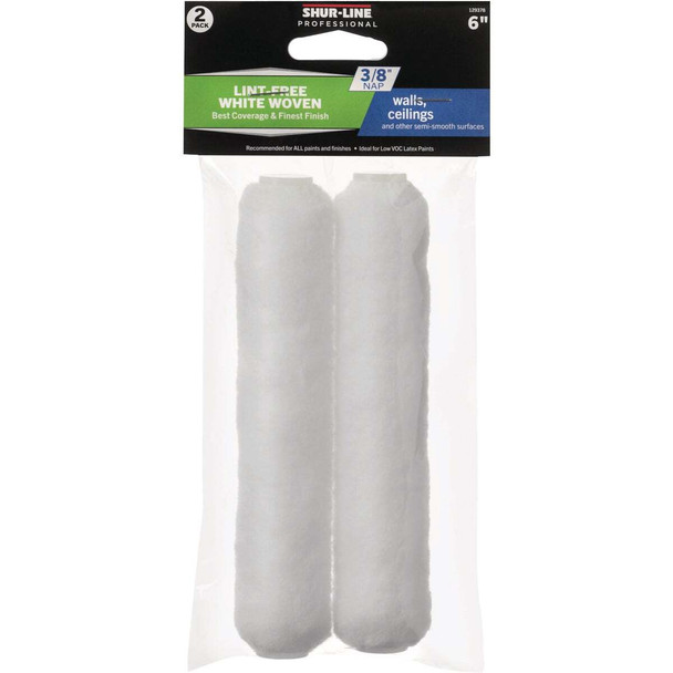 Shur-Line Best 6 In. x 3/8 In. Woven Roller Cover (2-Pack) 30021008