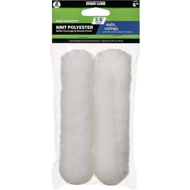 Shur-Line 6 In. x 1/2 In. Knit Roller Cover (2-Pack) 30022304