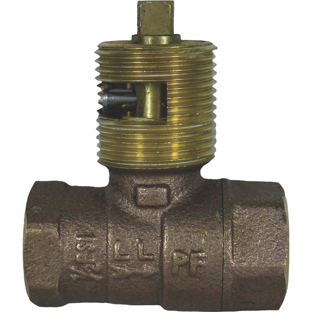 Blue Flame 1/2 In. Brass Quarter-Turn Straight Ball Gas Valve BF.BVL2S