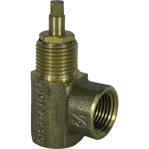 Blue Flame 1/2 In. Brass Angle Pattern Gas Globe Valve BF.BFA.911