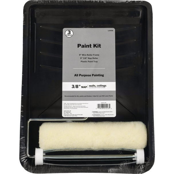 Shur-Line Paint Roller & Tray Set (3-Piece) SLBTS-3PC