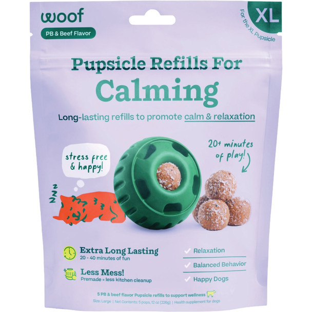 Woof Pupsicle XL Calming Refill Pop Treat (5-Pack) CABF-XL
