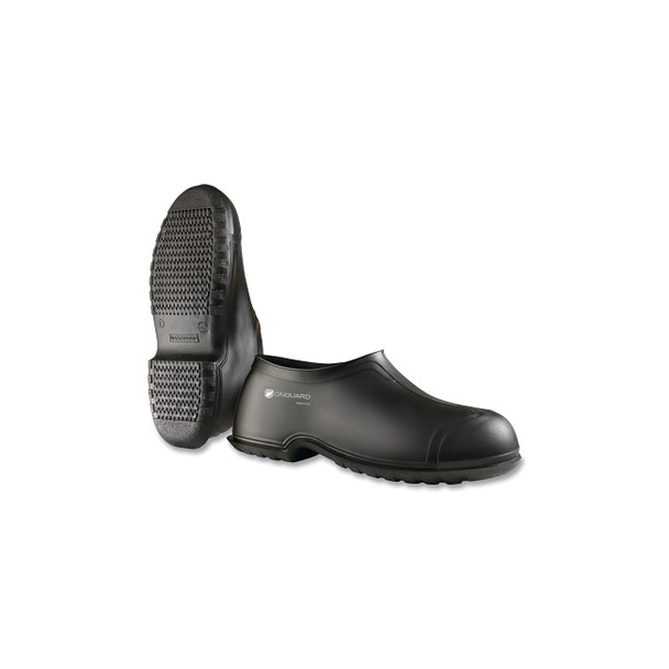 Overshoes, Large, 4 in, PVC, Black