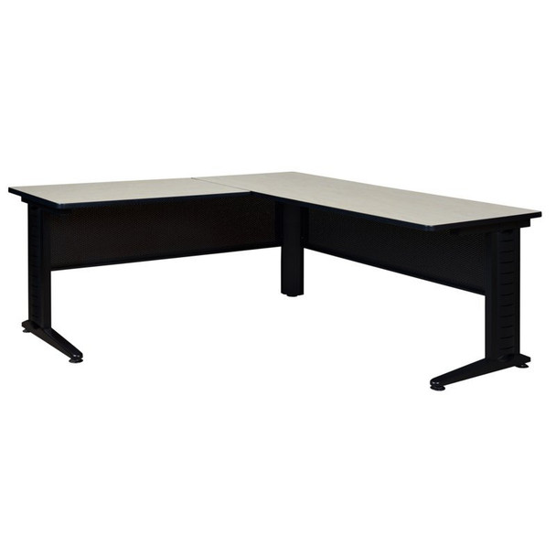 Regency Desk Shell Fusion 66" L-Desk Shell,42" Return,Maple, Maple MLDS663042PL