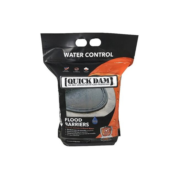 Quick Dam Water Act Flood Barriers,3.5"Hx5ft.L,4/Pack QD65-4 Pack of 10