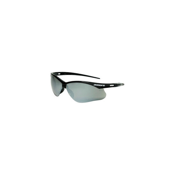 Jackson Safety SG Safety Glasses Black Frame Smoke Mirror Lens Anti-Scratch