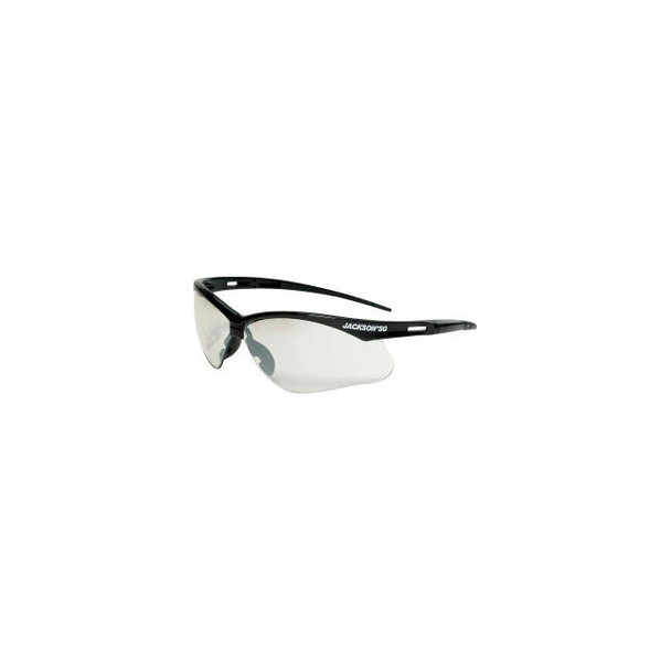 Jackson Safety SG Safety Glasses Black Frame Indoor-Outdoor Mirror Anti-Scratch