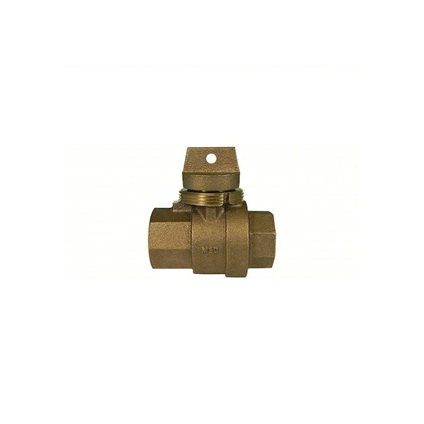 A.Y. Mcdonald Manual 2-Way Ball Valve,NPT,Brass 76101 1 1/4"