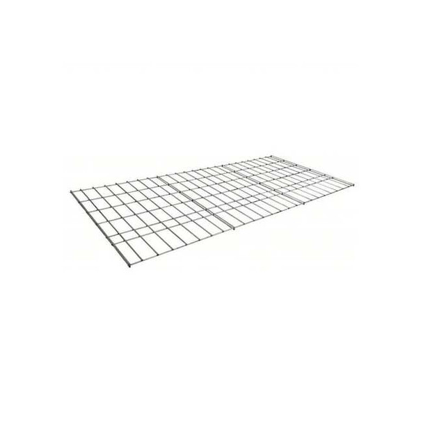 Lyon Use with Bulk Storage Rack, Steel, 72 in W, 24 in D, Galvanized WG7224