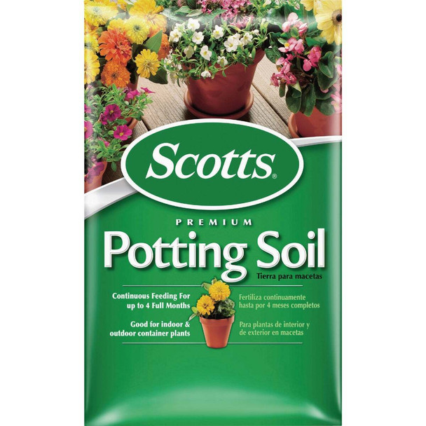 Scotts 1 Cu. Ft. Premium Potting Soil with Fertilizer 70751750