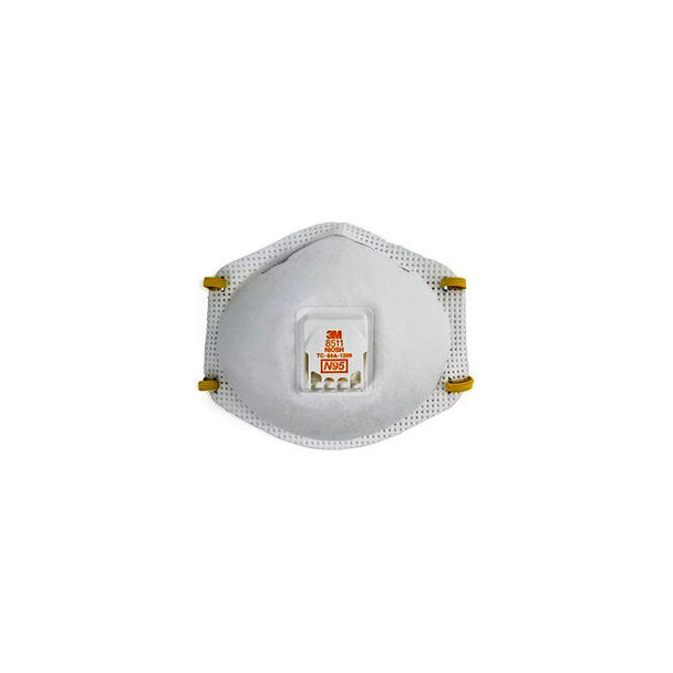 3M 8511 N95 Disposable Respirator w/ Exhalation Valve 10/Box