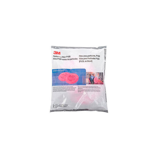 3M Particulate Filter 2091/07000(AAD) P100 Respiratory Protection 2/PK