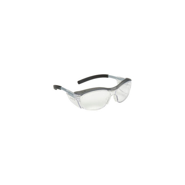 3M NUVO Reader Safety Glasses Clear Lens Gray Frame 1.5 Diopter
