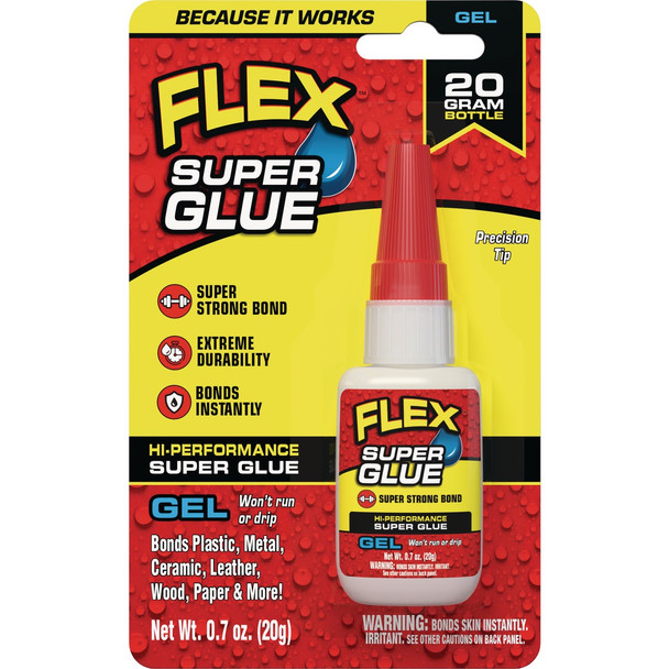 Flex 0.7 Oz. Gel Super Glue SGGELB20