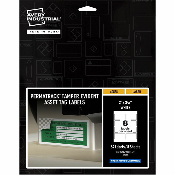 Avery&reg; PermaTrack Asset Tag Label 60538