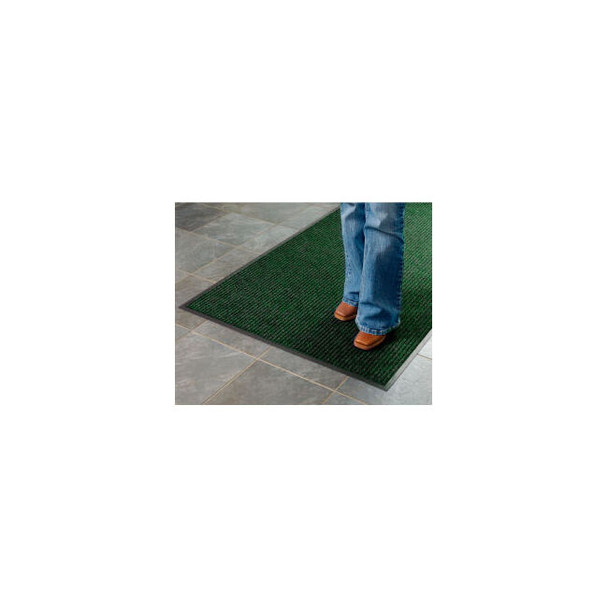 Apache Mills Brush & Clean Entrance Mat 3/8"" Thick 2' x 3' Hunter Green