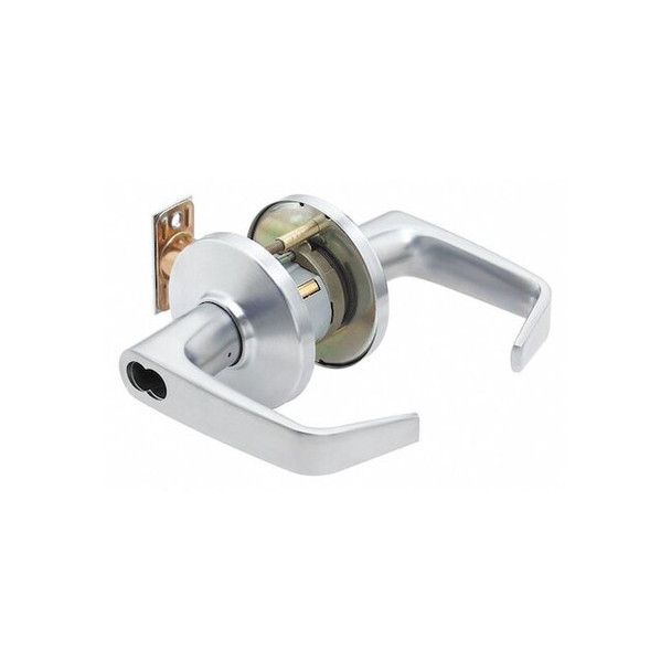 Best Door Lever Lockset,4-7/8" Strike Dim 9K37C15DS3626