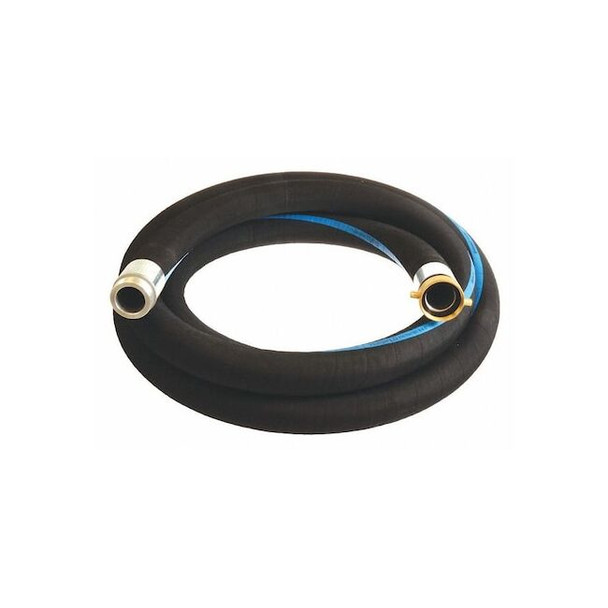 Continental Water Hose,1-1/2" ID x 50 ft.,Black RSG150-50MF-G