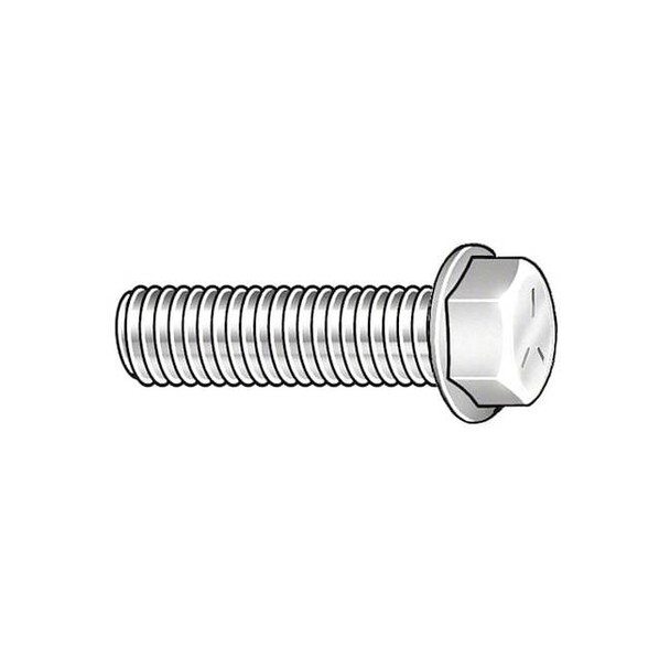 Class 10.9, M14-2.00 Flange Bolt, Plain Steel, 35 mm L, 25 PK