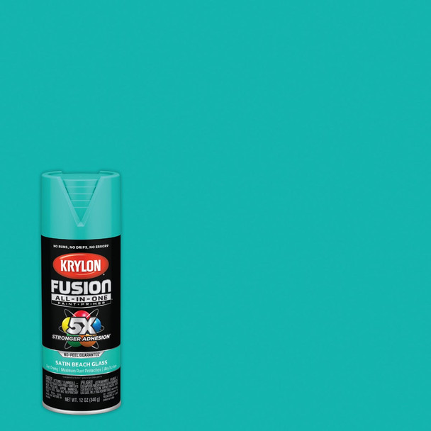 Krylon Fusion All-In-One 12 Oz. Satin Spray Paint, Beach Glass K02731007
