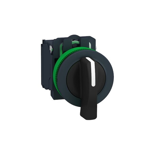 Schneider Electric Selector Switch, 2 Pos, 30 mm, Black XB5FJ21