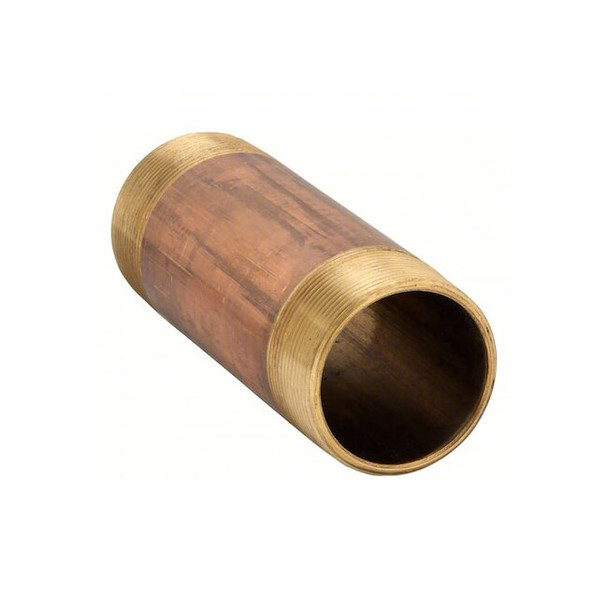 Manufacturer Varies 3" MNPT x 9" TBE Red Brass Pipe Nipple Sch 40 594-090