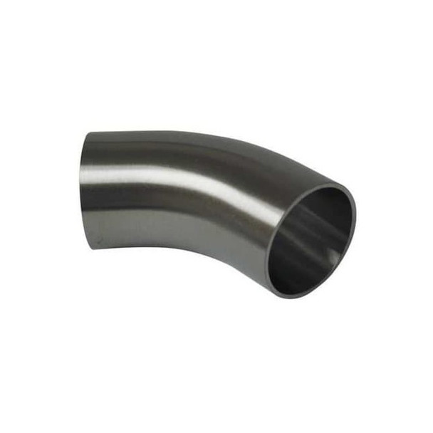 1" Butt Weld T316L SS Long Tangent 45 Degree Elbow