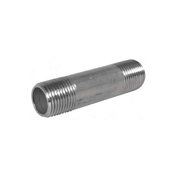 2-1/2" MNPT x 9" TBE Stainless Steel Pipe Nipple Sch 40 Pack of 4