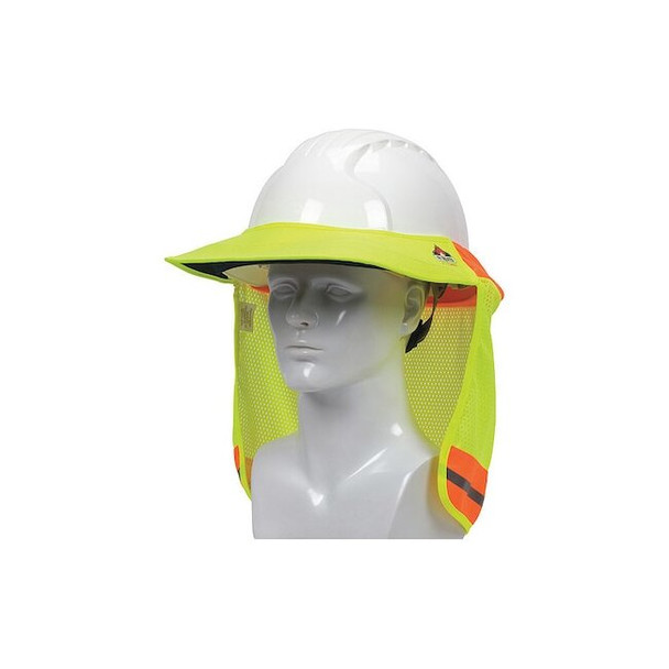 Pip EZ-Cool Hard Hat Visor,Hi Vis,Yllw 396-801FR-YEL Pack of 12