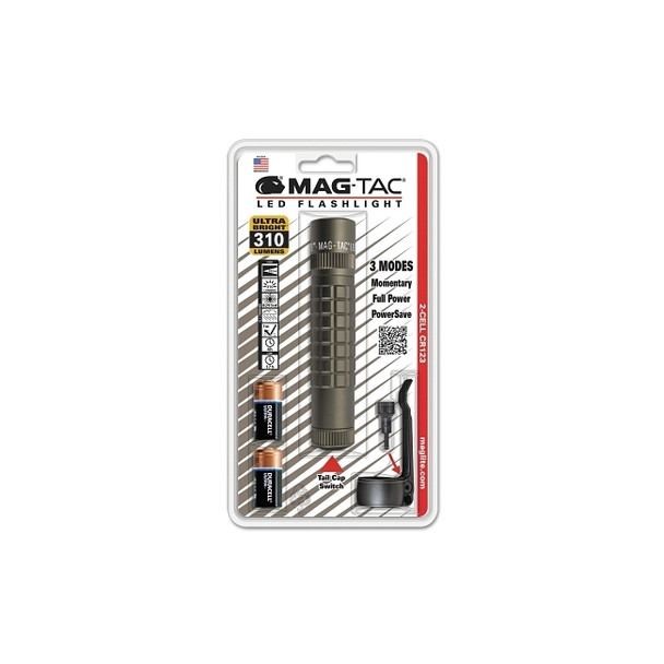 MagTac 3-Function LED Flashlights, 310 lumens, 2 CR123, Foliage Green