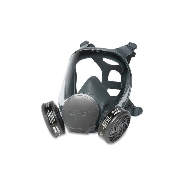 9000 Series Reusable Full Face Respirator, Large, Airborne Particles/Gases/Vapors, Thermoplastic Elastomer