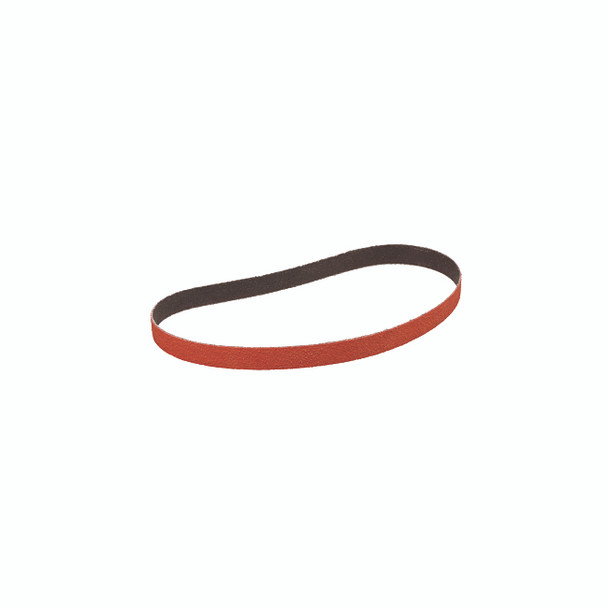 Cloth Belt, 777F, YF-Weight, 3/4 in W x 18 in L, P120 Grit, Ceramic Aluminum Oxide, Fabri-lok/Single-flex