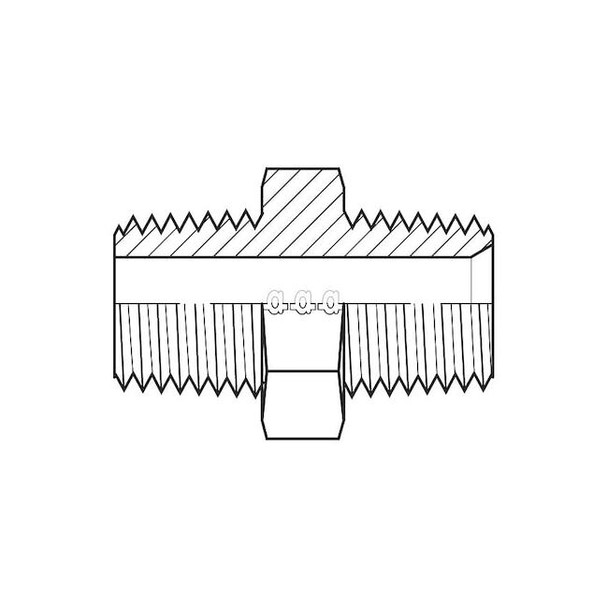 Adaptall Hose Adapter,1/8",BSPT,1/8",NPT 9008-0202