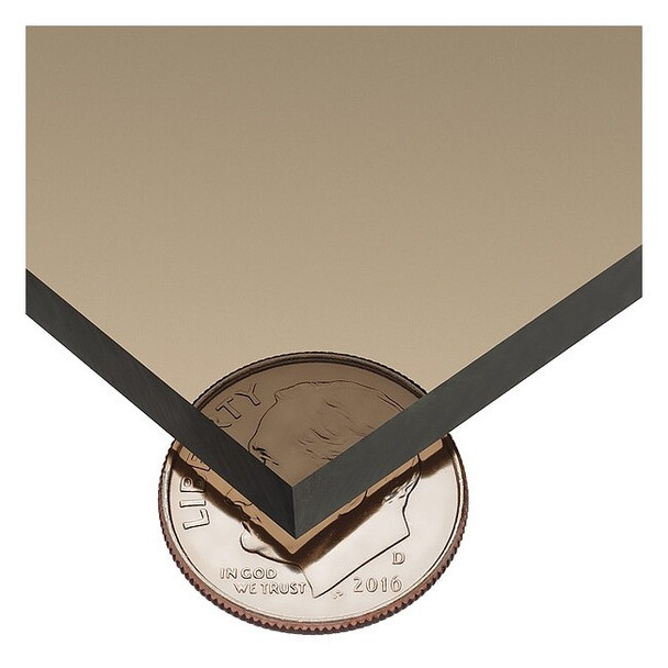 Bronze Polycarbonate Polycarbonate Sheet 96" L x 48" W x 1/8" Thick