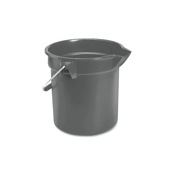 Brute® Round Bucket, 10 qt, Gray